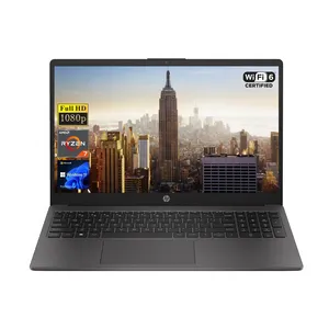 HP 255 G10 15.6" FHD Business Laptop, AMD Ryzen 7 7730U, 64GB RAM, 1TB PCIe SSD, Numeric Keypad, Webcam, Wi-Fi 6, HDMI, Windows 11 Pro, Black