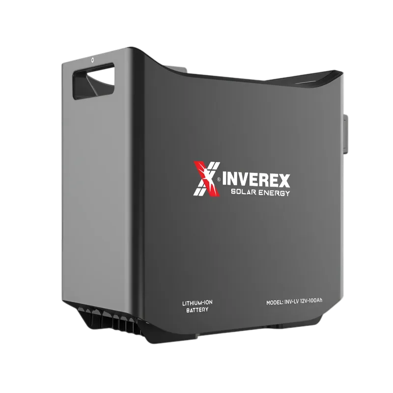 Inverex 12V 100Ah Lithium-Ion Battery  1.28kWh LiFePO4 Solar Battery  Backup Power Solution
