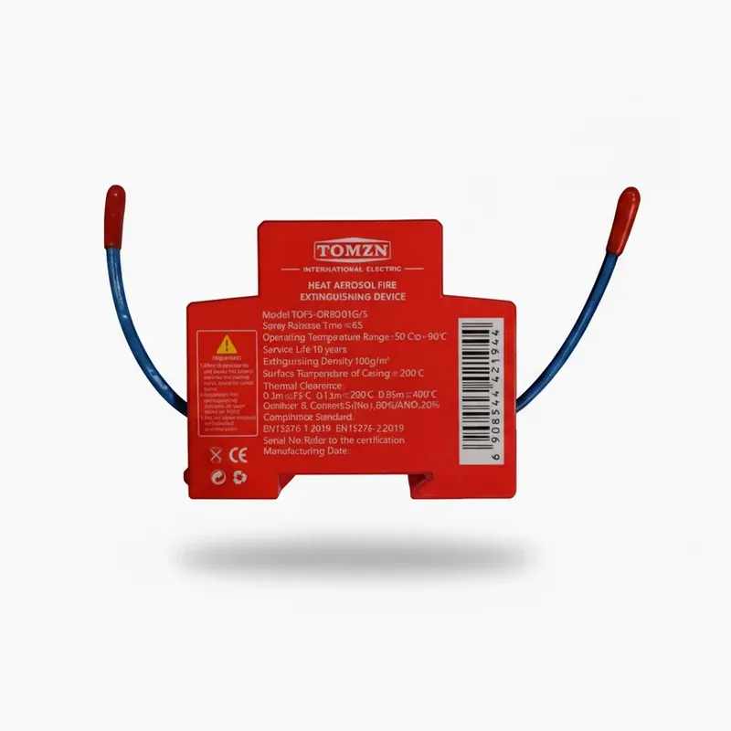 DIN Rail Retardant Device Dual-Line Household Flame Retardant Tool Non-Pollution Heat Aerosol Fire Extinguishers For Distribution Cabinet And Meter Box