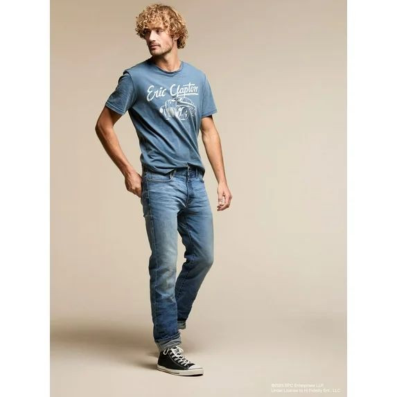 Lee® Men's Regular Fit Straight Leg Denim Jeans with Stretch