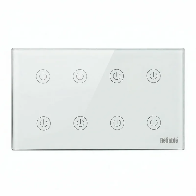 Reliable Electric 8 Gang WiFi Smart Wall Switch | Touch Control