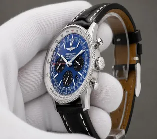 Vintage Blue Dial Breitling Navitimer Chronograph 43mm Men's Watch, Pilot Watch