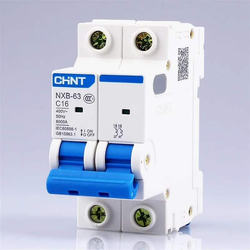 CHINT NXB-32/63 2P 32A/63A MCB Circuit Breaker Chint MCB MCCB Disjoncteur Double Pole 63A 100A MCB 2P 32A Breaker NB1 NB7