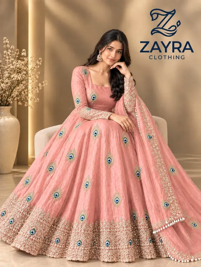 Pakistani Pink Anarkali Gown Set ,Ready to Wear,Embroidered Party Wear, Indian Wedding Guest Dress,Flared Anarkali