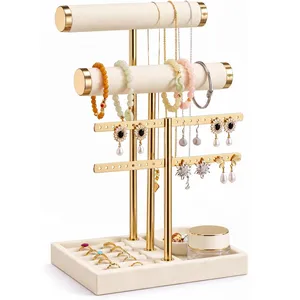 Jewelry Organizer Stand and Storage, Necklace & Bracelet Holder